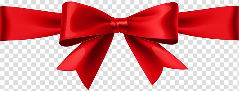 red ribbon bow PNG transparent image download, size: 8000x3044px