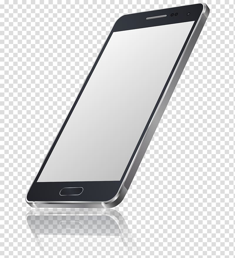 Smartphone , Black phone transparent background PNG clipart