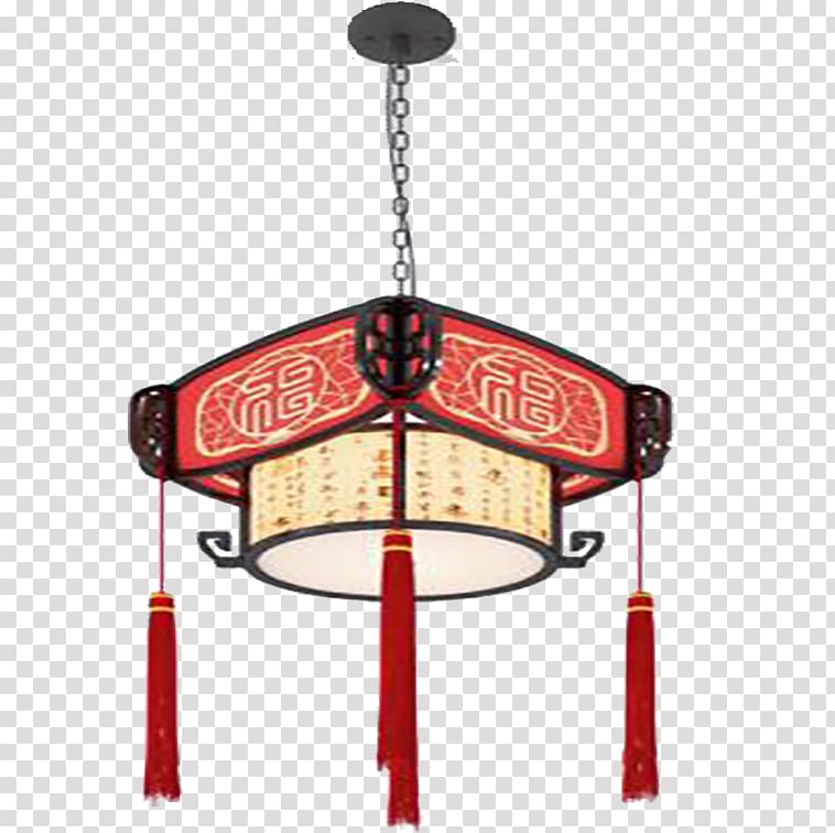 Red, Retro Red ceiling lamp transparent background PNG clipart