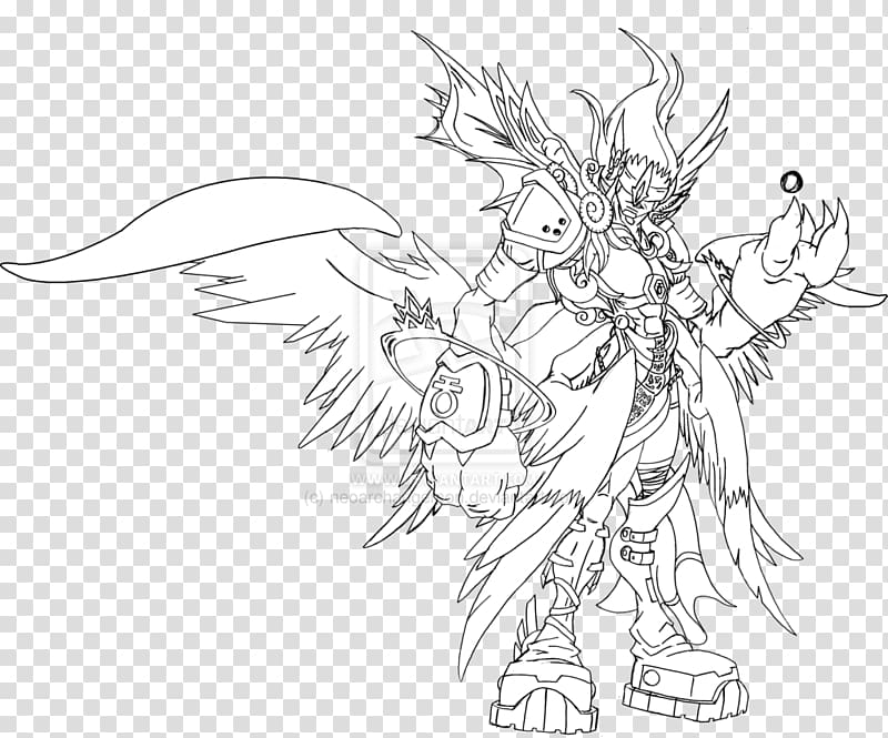 Angemon Gatomon Line art Drawing Digimon, detail map of bacteria and viruses transparent background PNG clipart