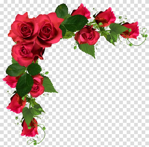 Rose Flower bouquet , Wedding flowers , red roses frame illustration transparent background PNG clipart