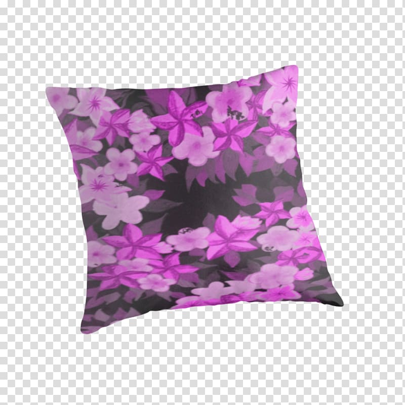 Throw Pillows Lilac Lavender Cushion Magenta, plumeria transparent background PNG clipart