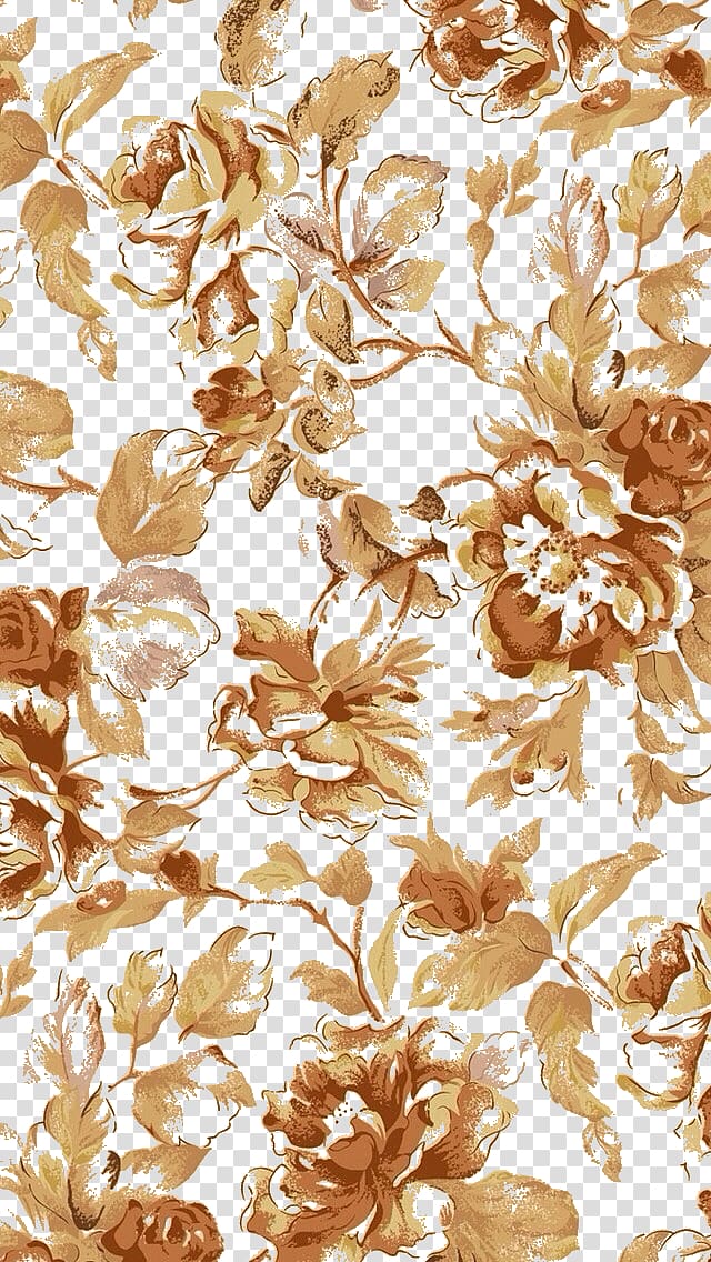 brown and pink floral illustration, Texture mapping Flower, Creative floral texture effect transparent background PNG clipart