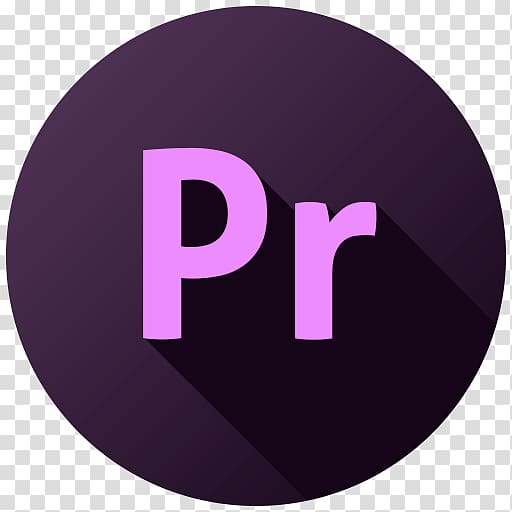 Pr logo, purple text brand, Adobe Premiere transparent background PNG clipart