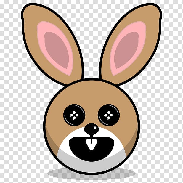 European rabbit Leporids, Hand painted rabbit,lovely,Acting cute,Rabbit head,Cartoon bunny transparent background PNG clipart