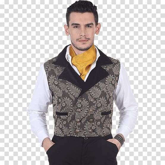 Waistcoat Double-breasted Single-breasted Gilets Jacket, jacket transparent background PNG clipart