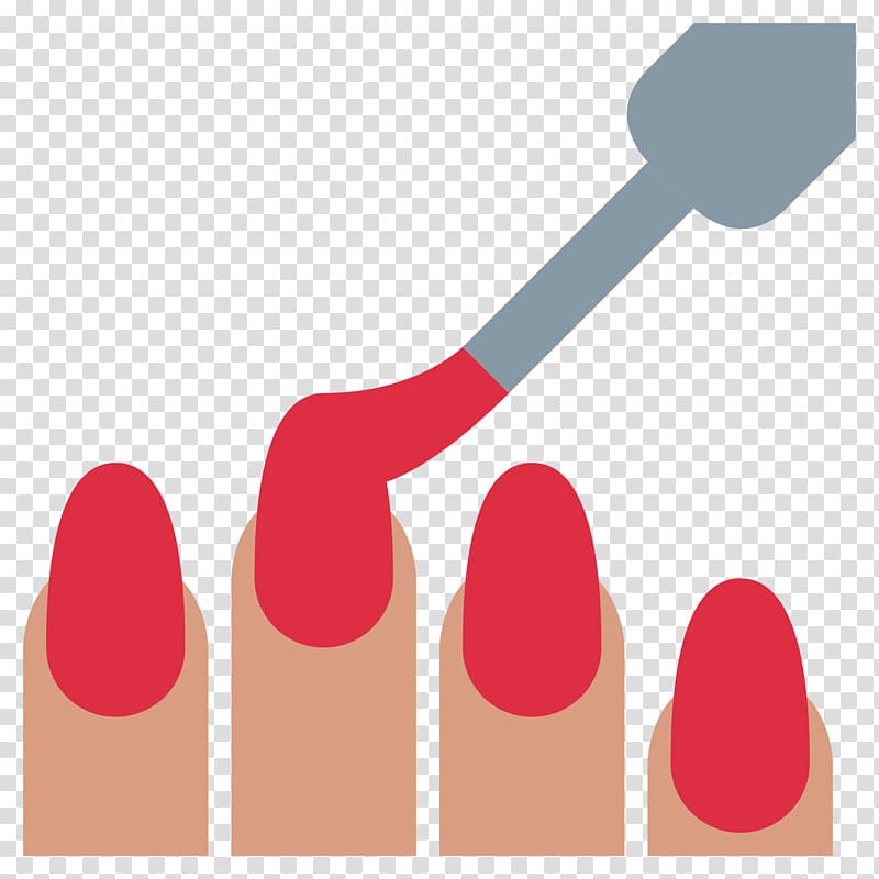 red manicure illustration, Nail Polish Emoji Nail salon Nail art, nails transparent background PNG clipart