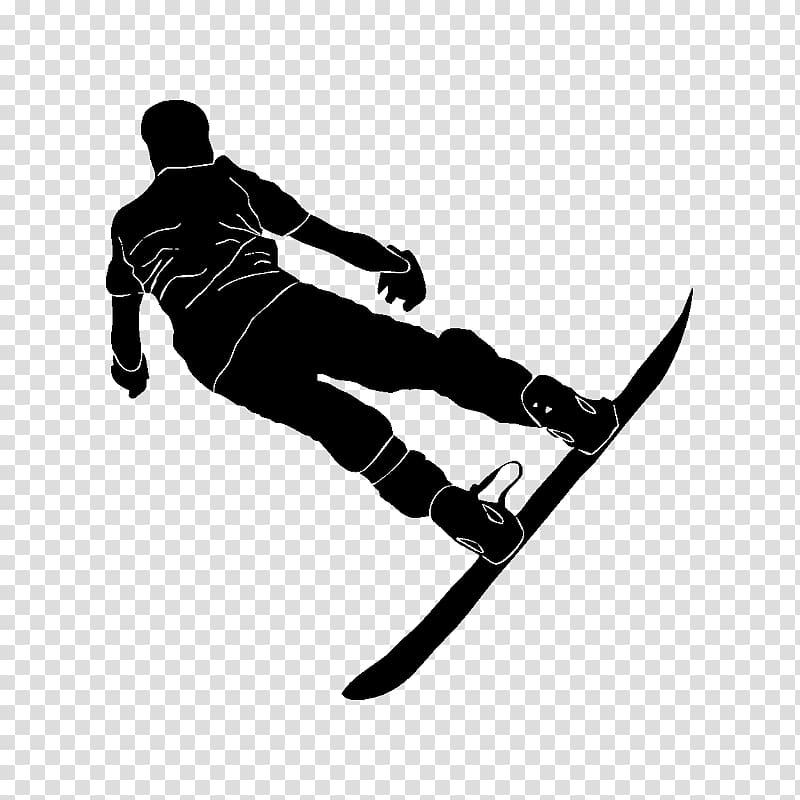 Skiing Snowboarding Sports Silhouette, skiing transparent background PNG clipart
