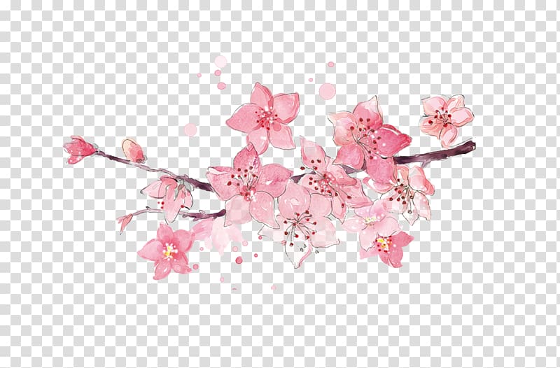 pink flowers , Artificial flower Pink Blossom, Beautifully painted peach bouquet transparent background PNG clipart