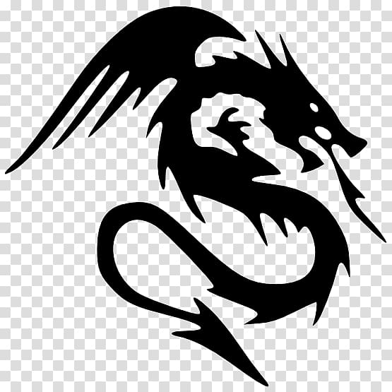 dragon , Pokemon Black & White Pokémon Black 2 and White 2 Black Dragon, White Dragon, Black Tattoo Dragon transparent background PNG clipart