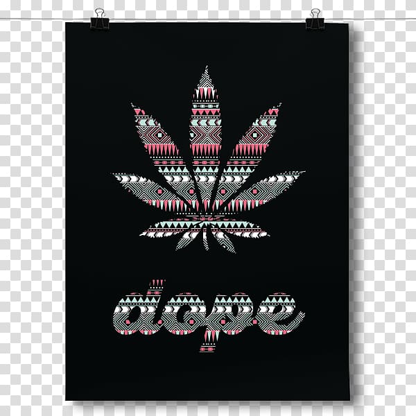 Poster Leaf Cannabis Standard Paper size Pattern, Leaf transparent background PNG clipart