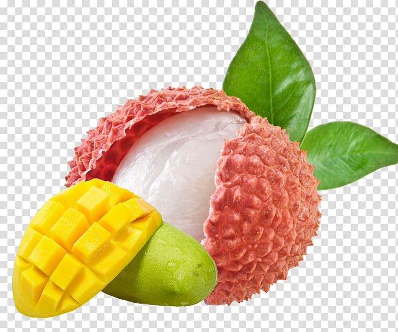 China Lychee Tropical fruit Food, Lychee and mango transparent background PNG clipart