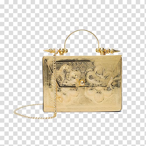 Handbag Minaudière Gold Okhtein Flagship Store, bag transparent background PNG clipart