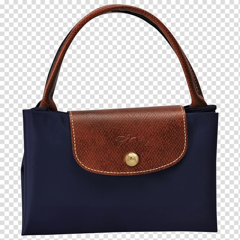 Tote bag Leather Pliage Longchamp, bag transparent background PNG clipart