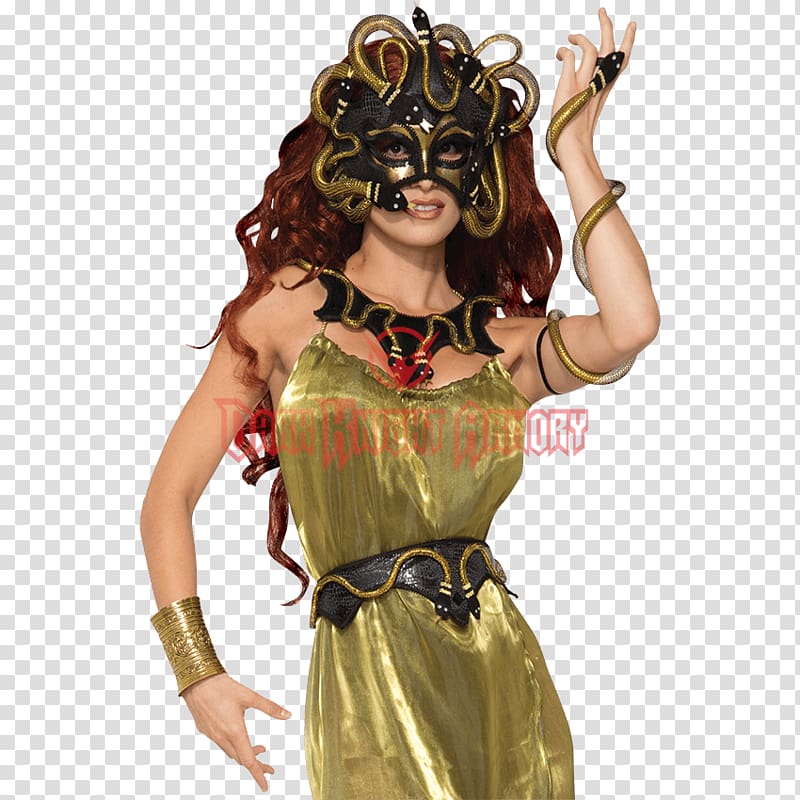 Medusa Mask Blindfold Costume Clothing, mask transparent background PNG clipart