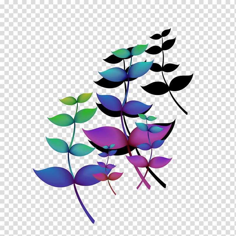 Flowery Branch Light , Colorful colorful branches transparent background PNG clipart