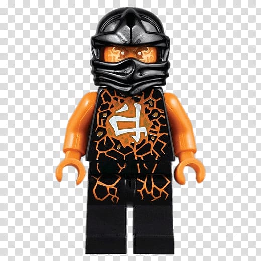 black and orange min figure illustration, Ninjago Airjitzu transparent background PNG clipart