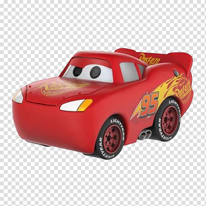 Lightning McQueen Mater Doc Hudson Car Funko, car transparent background PNG clipart