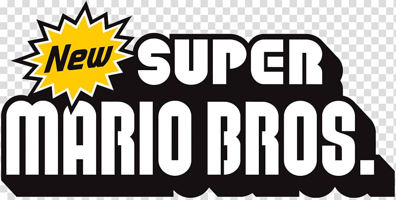 New Super Mario Bros. game title , New Super Mario Bros Logo transparent background PNG clipart