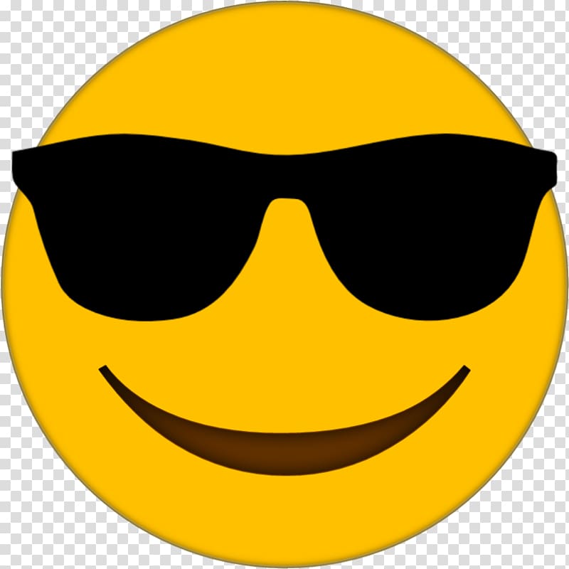 Smiley emoticon illustration, Emoji Sunglasses, Sunglasses Emoji transparent background PNG clipart