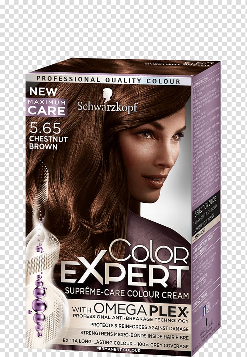 Hair coloring Human hair color Schwarzkopf Garnier, chestnut transparent background PNG clipart