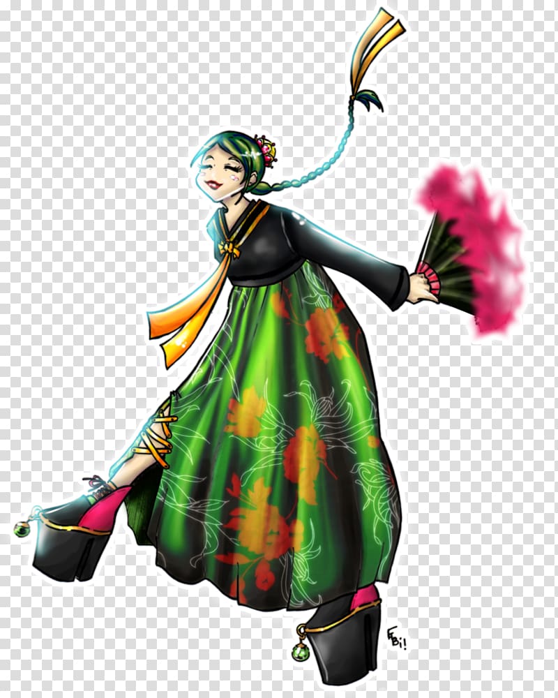 Costume design Character Fiction, hanbok transparent background PNG clipart