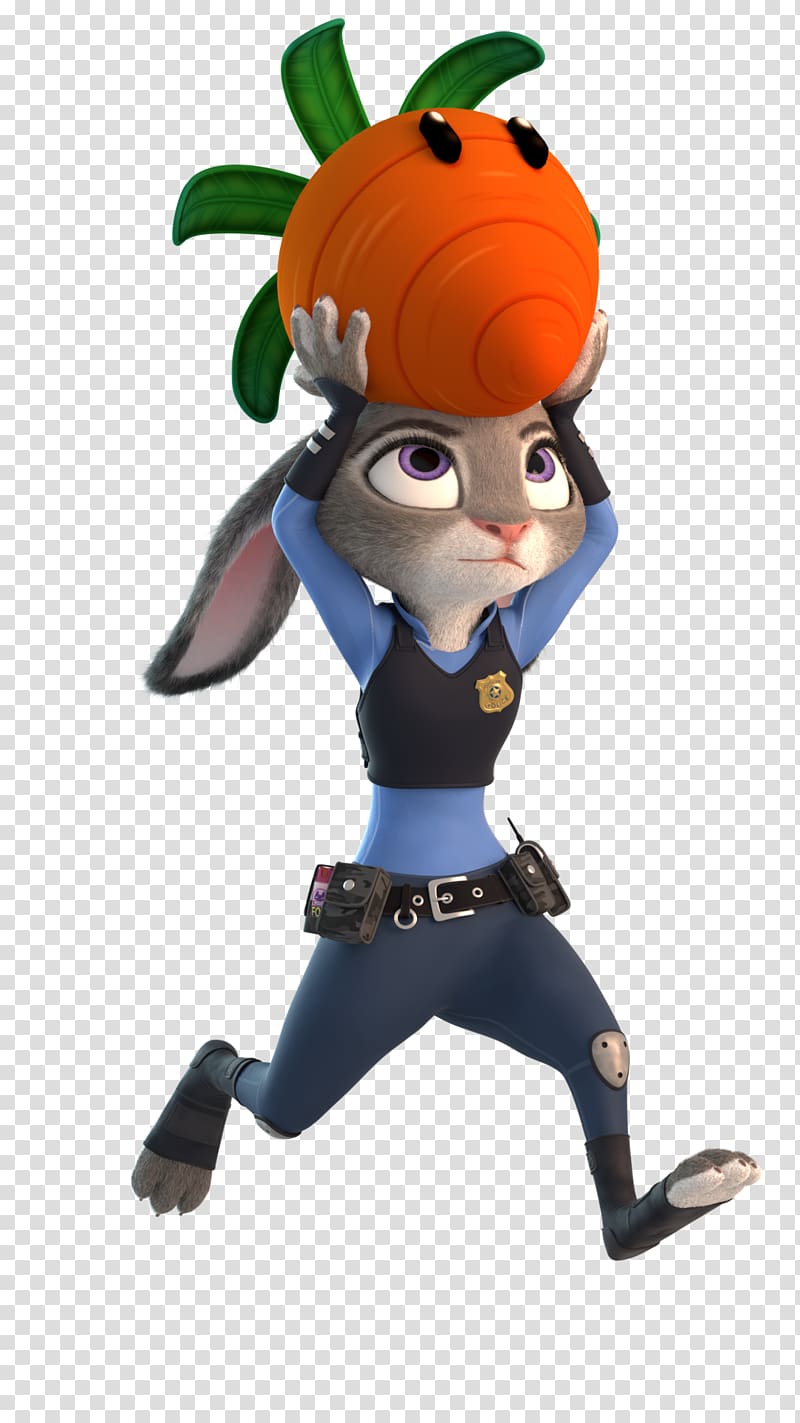 Lt. Judy Hopps Figurine Animated cartoon, zpd zootopia police badge transparent background PNG clipart