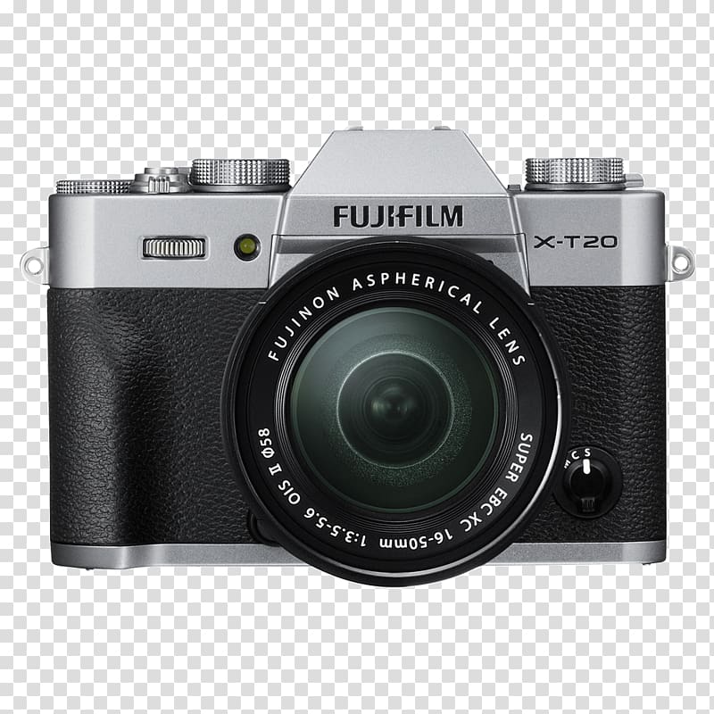 Fujifilm X-T20 Mirrorless interchangeable-lens camera 富士, Camera transparent background PNG clipart
