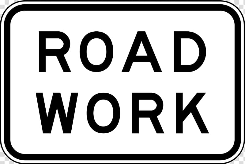 Traffic sign Roadworks, road transparent background PNG clipart