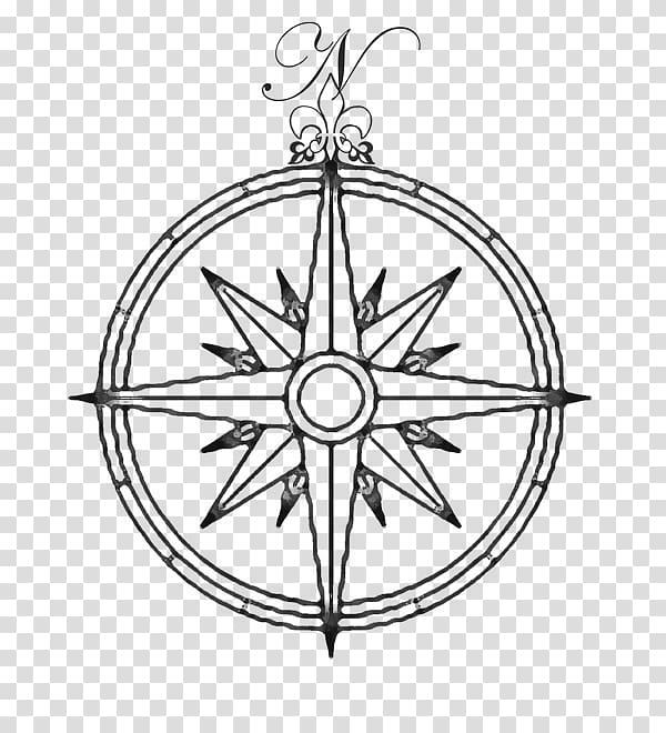 Compass rose Wind rose Drawing, compass transparent background PNG clipart