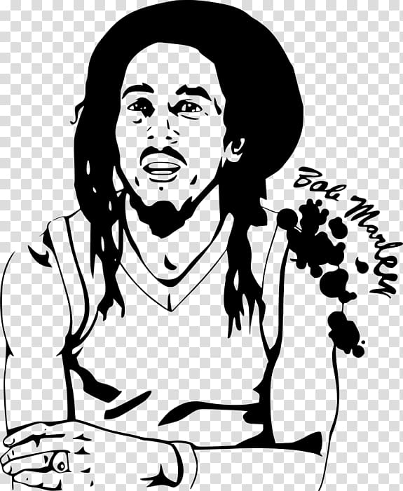 Bob Marley Nine Mile Coloring book Drawing, bob marley transparent background PNG clipart