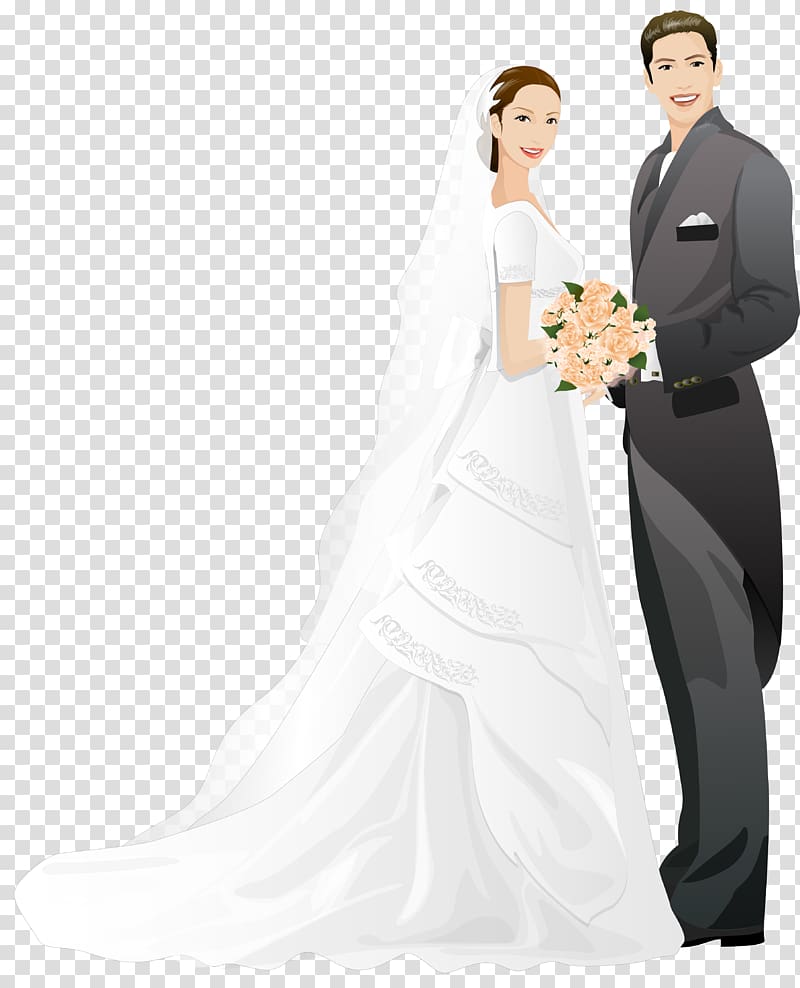 Wedding Marriage Boyfriend Bridegroom, Bride and groom watercolor transparent background PNG clipart