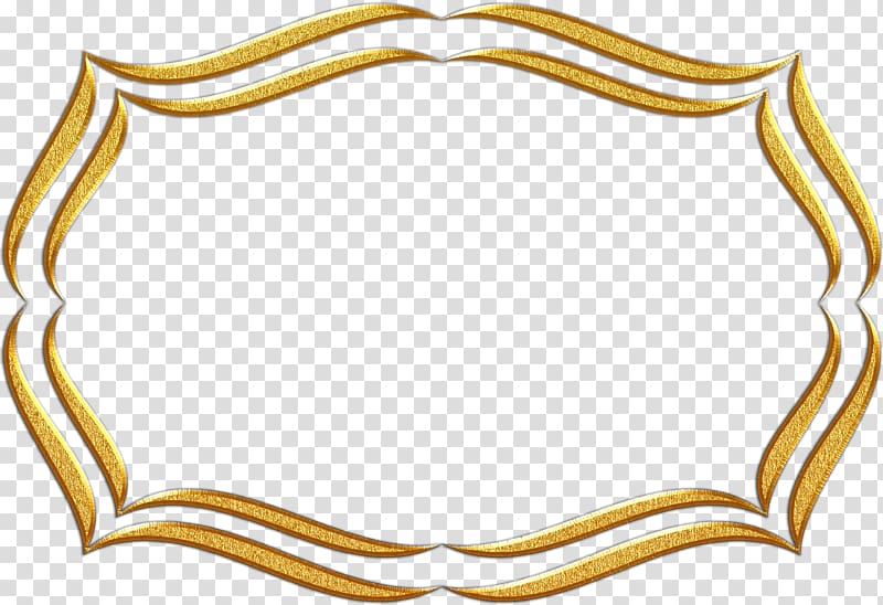 Gold Painting Body Jewellery , gold frame transparent background PNG clipart