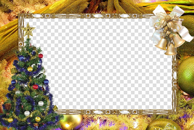 Christmas Santa Claus frame , Christmas Border transparent background PNG clipart