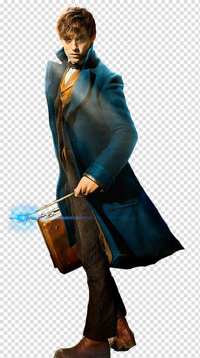 Fantastic Beast protagonist, Newt Scamander Fantastic Beasts and Where to Find Them Eddie Redmayne Costume Cosplay, Harry Potter transparent background PNG clipart