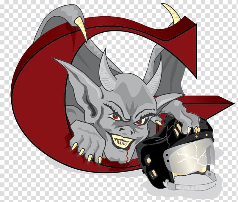 demon with helmet logo, Gothiques Amiens Logo transparent background PNG clipart