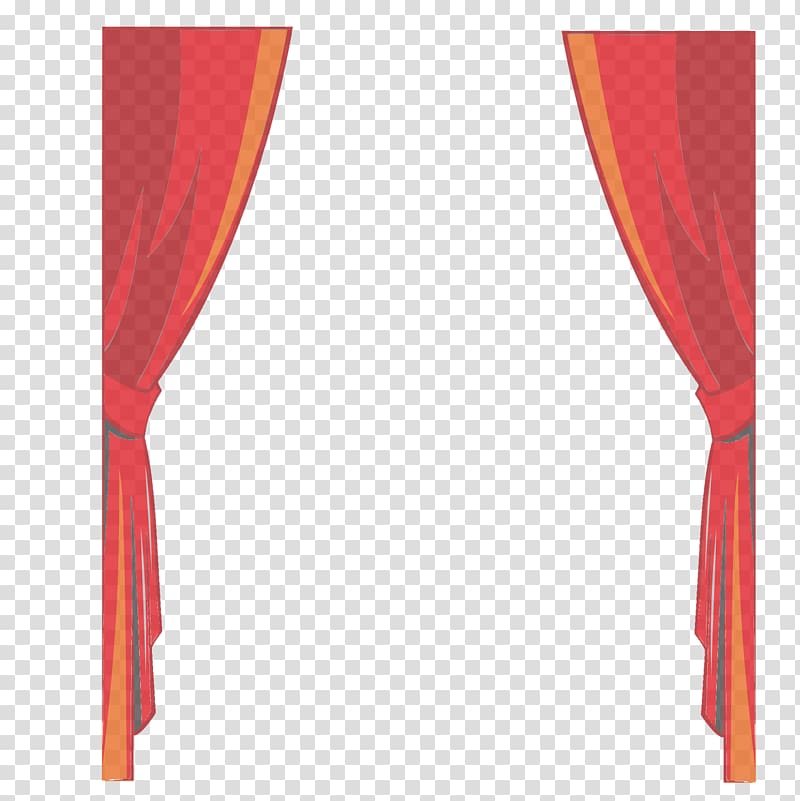 Cartoon Stage Red, Fine curtains transparent background PNG clipart