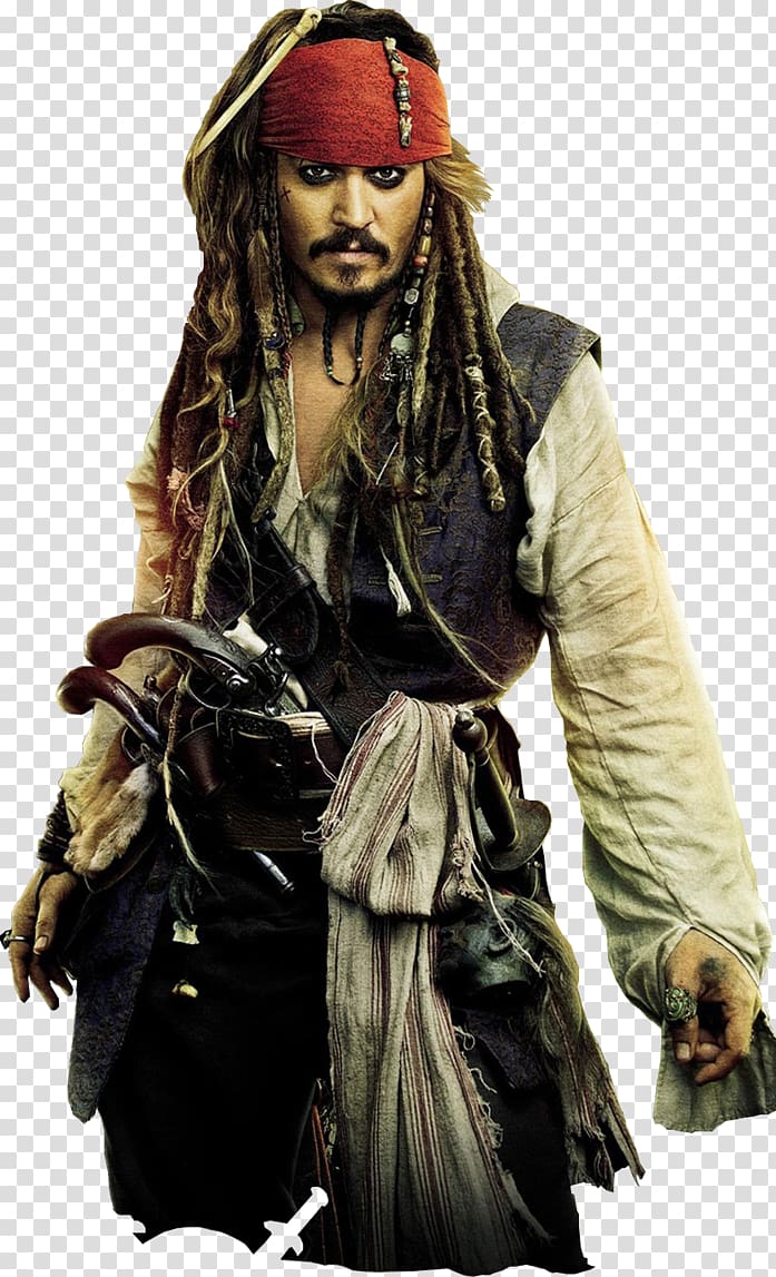 Captain Jack Sparrow, Jack Sparrow Pirates of the Caribbean: Dead Men Tell No Tales Johnny Depp Piracy, Pirates of The Caribbean transparent background PNG clipart
