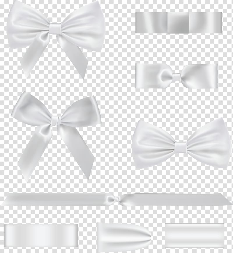White Encapsulated PostScript , white bow transparent background PNG clipart