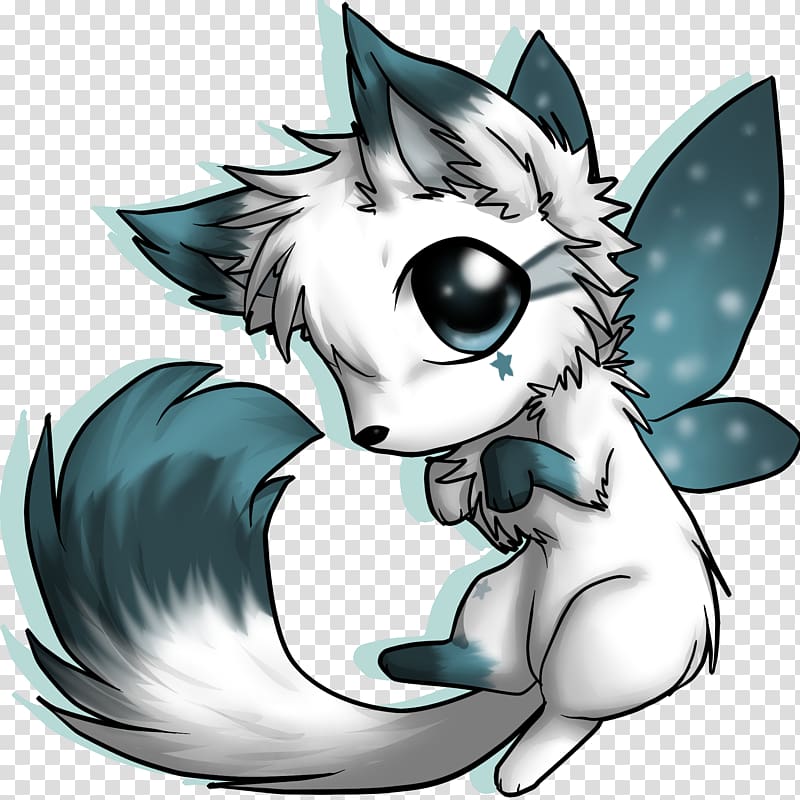 Chibi Gray wolf Drawing Anime, kawaii transparent background PNG clipart