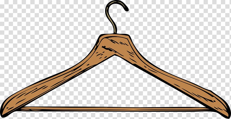 brown clothes hanger illustration, Clothes hanger Clothing Coat Closet , clothes button transparent background PNG clipart