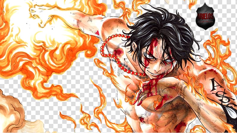 Man with black haired anime character One Piece Burning Blood