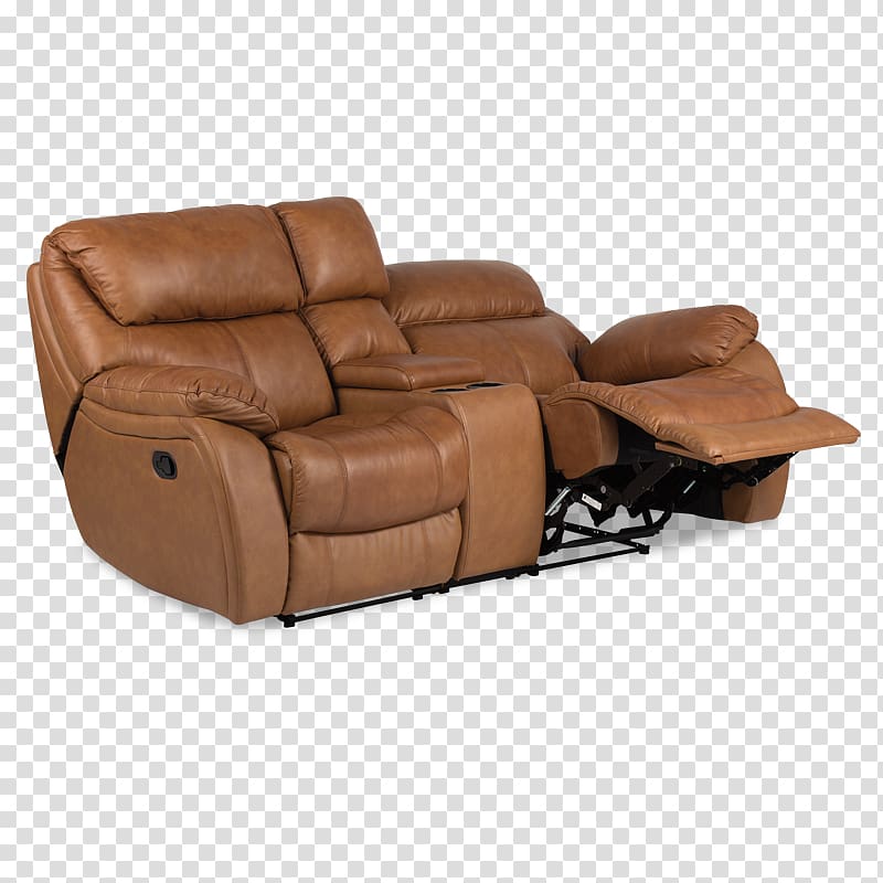 Recliner Leather Loveseat Couch Furniture, Leather Sofa transparent background PNG clipart