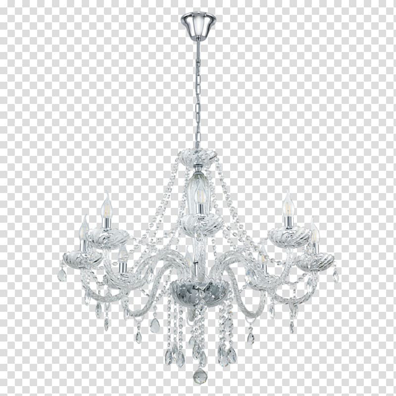 silver base chandelier illustration, Lighting Chandelier Light fixture EGLO, chandelier transparent background PNG clipart