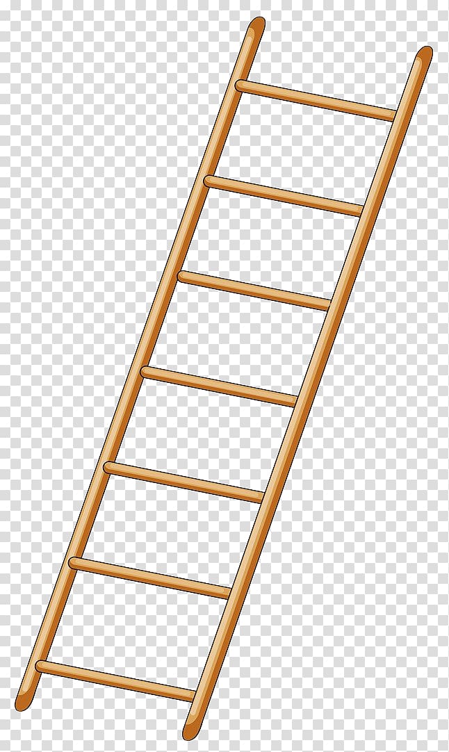 brown ladder , Ladder Drawing , Yellow wooden ladder transparent background PNG clipart