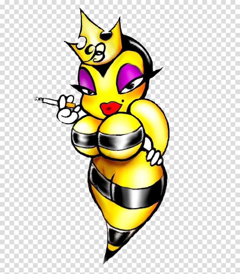 Queen bee COMMON PLEAS (A Tale of Whoa!) Tattoo Drawing, bee transparent background PNG clipart