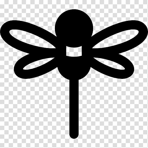 Symbol White Flower , dragon fly transparent background PNG clipart