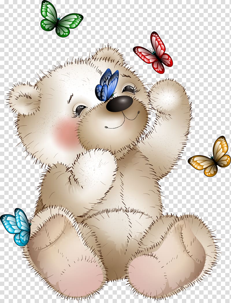 beige bear plush toy, Teddy bear Winnie the Pooh Cartoon, Bear transparent background PNG clipart