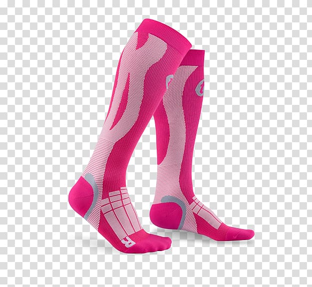 Sock Hosiery Sport Human leg Shoe, pink peach transparent background PNG clipart