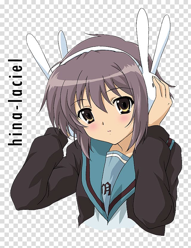 Yuki Nagato Pain Kyon Anime, Anime transparent background PNG clipart